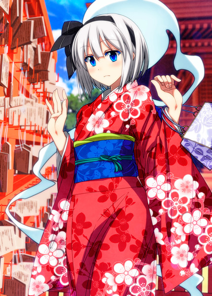 お正月の妖夢ちゃん さざなみみぉ さんのイラスト ニコニコ静画 イラスト
