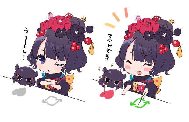いいねrtを押す 塗る 北斎父娘 Ko Yu さんのイラスト ニコニコ静