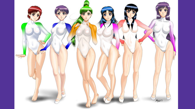 レオタード集合絵 託丸 さんのイラスト ニコニコ静画 イラスト