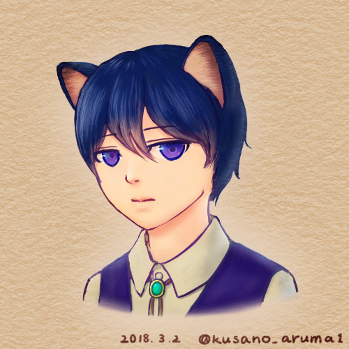 猫耳男子 紅沙乃アルマ さんのイラスト ニコニコ静画 イラスト