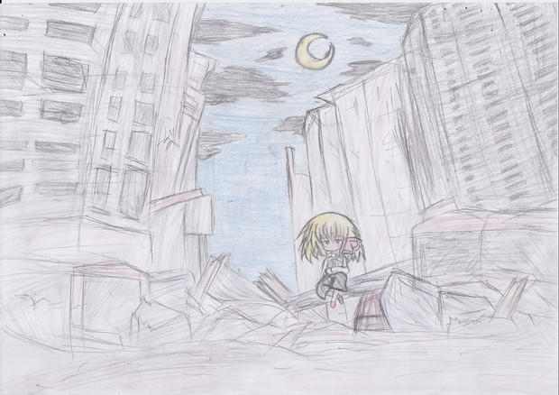 荒れ果てた世界の中で 闇夢 睡蓮 さんのイラスト ニコニコ静画 イラスト