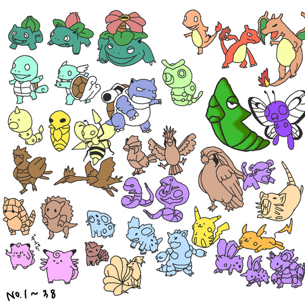ポケモン図鑑 No 1 38 粉わさび すくーん さんのイラスト ニコニコ静画 イラスト