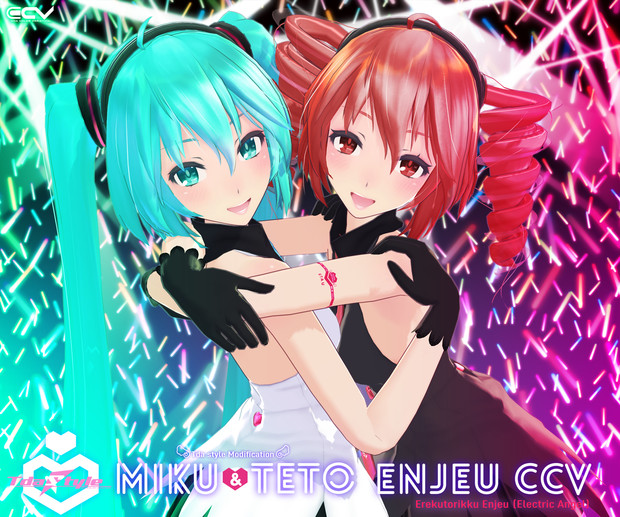 【MMD】Tda式改変ミク＆テト・えんじぇぅccv Ver.1.01アップデート【モデル配布】