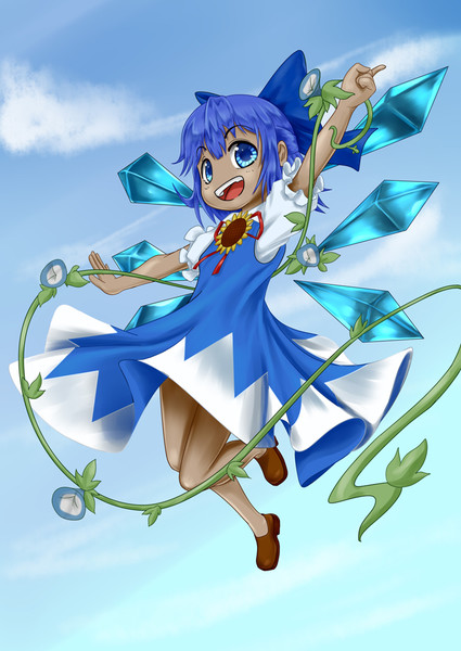 日焼けしたチルノちゃん オーチル さんのイラスト ニコニコ静画 イラスト