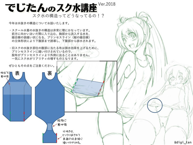 今更聞けない みんな大好き 旧スク講座 Rev18 スク水講座 でじ さんのイラスト ニコニコ静画 イラスト