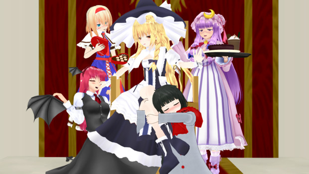 東方バレンタイン 魔理沙組 世界平和モララー さんのイラスト ニコニコ静画 イラスト