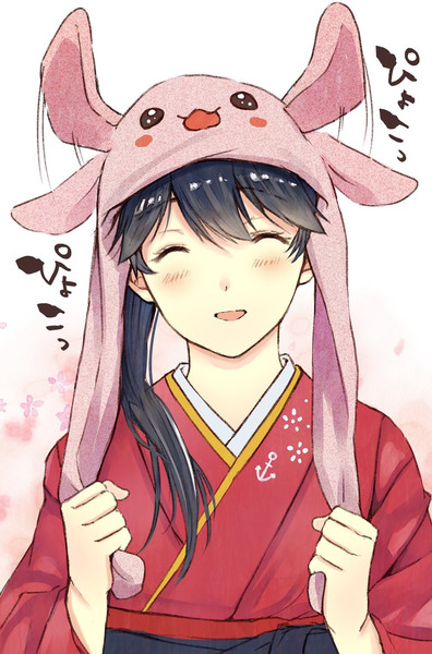 動くうさぎの帽子を手に入れた鳳翔さん まがいあかし さんのイラスト ニコニコ静画 イラスト