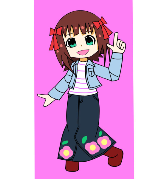 アイドルマスターキューポッシュ 天海春香 ロングスカートｖｅｒ 天紅弐式 さんのイラスト ニコニコ静画 イラスト