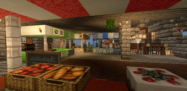 Minecraft Mcpeで西洋の街造り５ 市場 こだソン さんのイラスト ニコニコ静画 イラスト