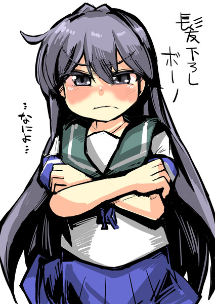 長髪を下ろして挑発をして来るぼのぼのちゃん がおー まどオンｉｎ