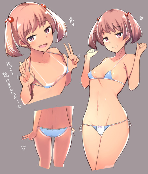 日焼け水着漣改二(ง ˙ω˙)ว
