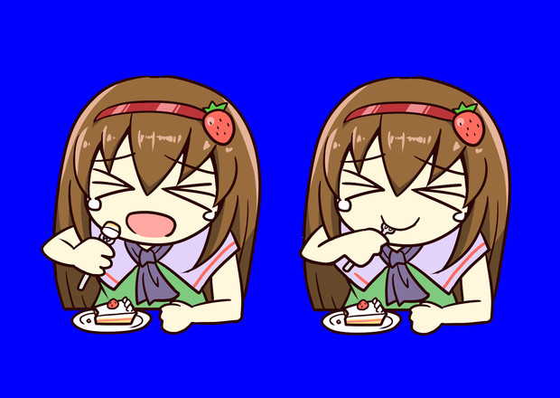 泣きながらケーキを貪るicg姉貴bb ツナ缶 さんのイラスト ニコニコ静画 イラスト