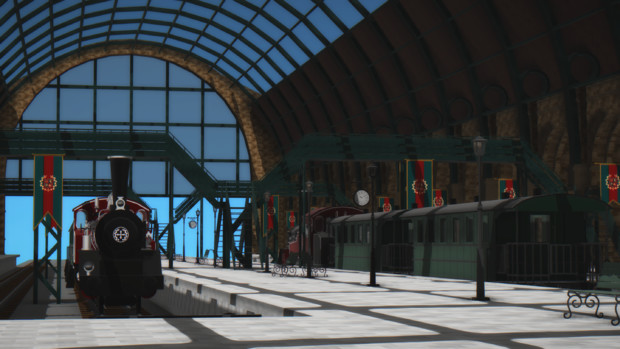 帝都中央駅【MMDステージ配布あり】 / Cyalon さんのイラスト 