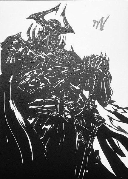 【切り絵】fgo　山の翁 キングハサン