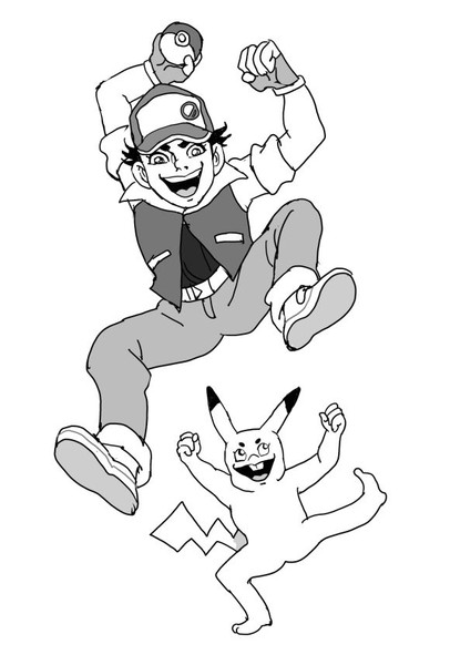 サトシとピカチュウ ノビタ さんのイラスト ニコニコ静画 イラスト