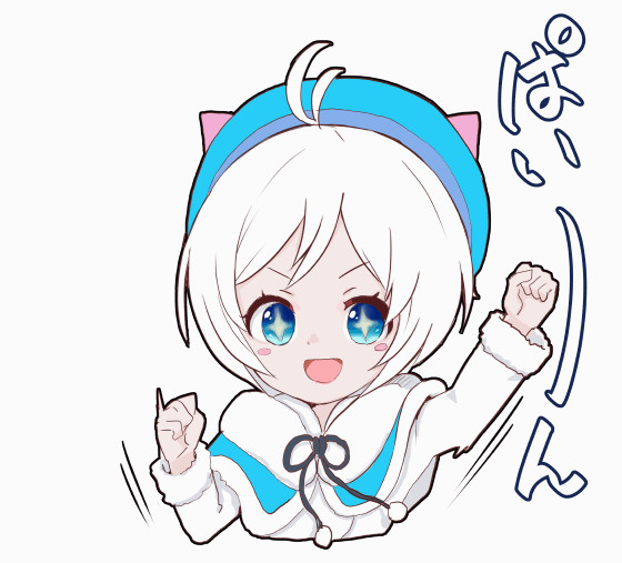 Gif ぱいーん 電脳少女シロ ルル ヘイ Yamaten さんのイラスト ニコニコ静画 イラスト