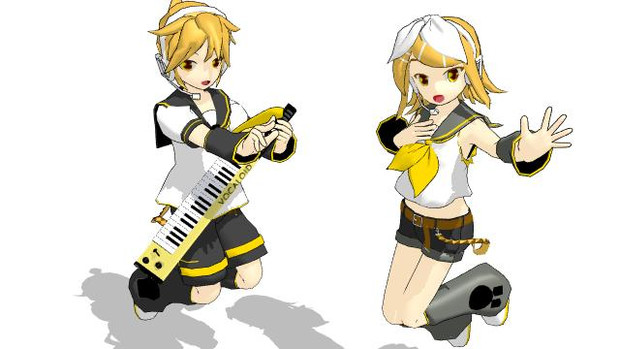 パワフルプレイヤー鏡音レン ハッピーシンガー鏡音リン コンパスのカードデッキのポーズを付けたよ ゆりりん 鏡音廃 さんのイラスト ニコニコ静画 イラスト
