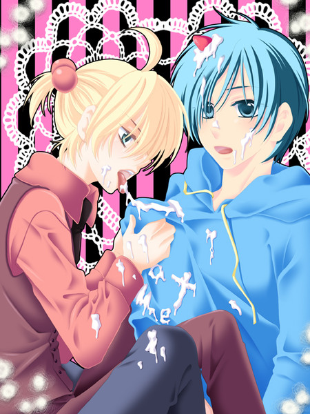 カイト盛りはレンさんが美味しく頂きました ニコニコ静画 イラスト