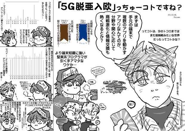 ５g は ケータイの ナニソレ美味しいの というアナタにも ニュース女子 ３月４日分がキク Hayame さんのイラスト ニコニコ静画 イラスト