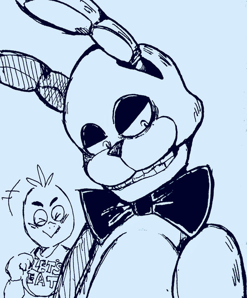 Fnaf 描いてみた 初描き 片道 美春 さんのイラスト ニコニコ静画 イラスト