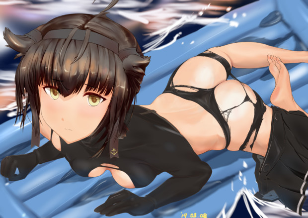 フロートで無事帰還を果たす初月くん