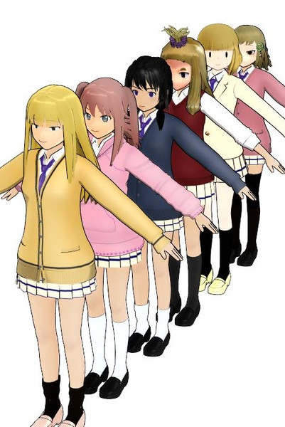わたモテ Mmdモデル一覧 Knj さんのイラスト ニコニコ静画 イラスト