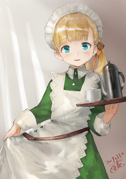 お盆を持つ イラスト 家のイラスト