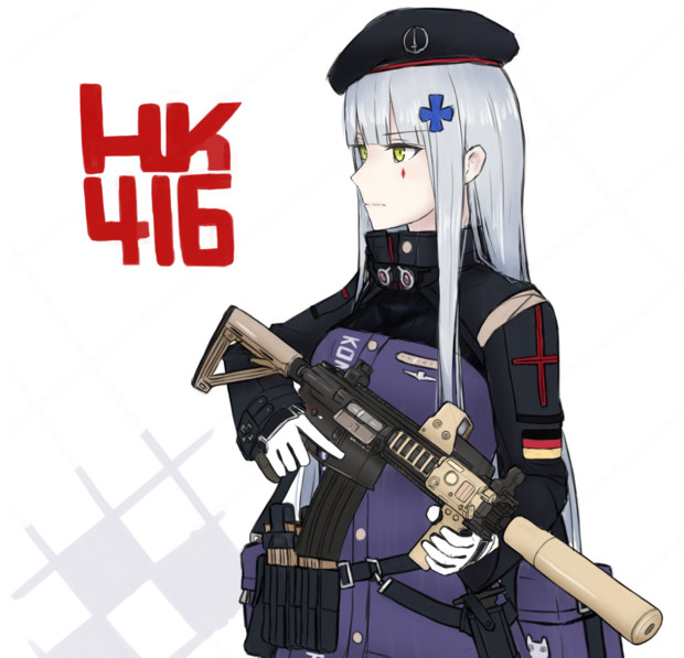 決して感情に左右されない女 Hk416 ﾉﾏﾄﾞ さんのイラスト ニコニコ静画 イラスト