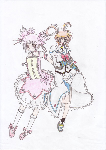 魔法少女 まどか と なのはさん マロ さんのイラスト ニコニコ静画 イラスト