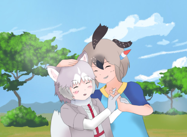 ゴマちゃんがイエイヌちゃんと出会ったぁ えなりん さんのイラスト ニコニコ静画 イラスト