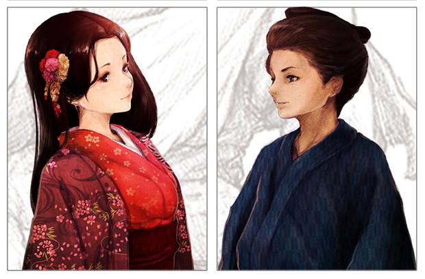和風 男女 大串貴章 さんのイラスト ニコニコ静画 イラスト