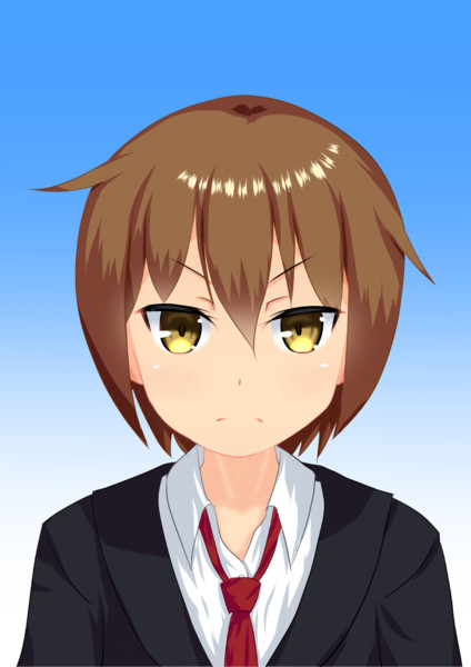 艦娘艤装免許取得のため 証明写真の撮影をする若葉 すえ さんのイラスト ニコニコ静画 イラスト