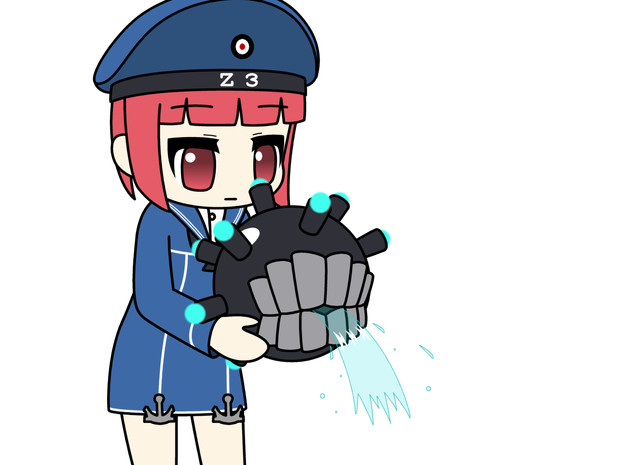 水を吐く忌雷 フリート ゼア さんのイラスト ニコニコ静画 イラスト