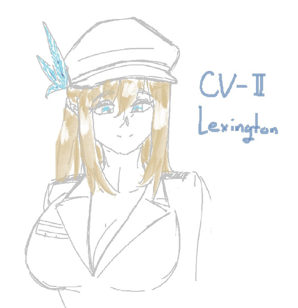 戦艦少女落書き レキシントン Go茶 さんのイラスト ニコニコ静画 イラスト