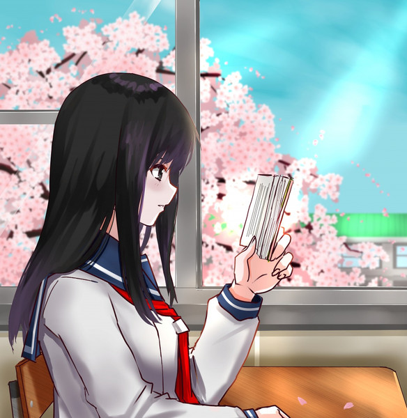 僕の隣の席は文学少女 よたろう さんのイラスト ニコニコ静画 イラスト