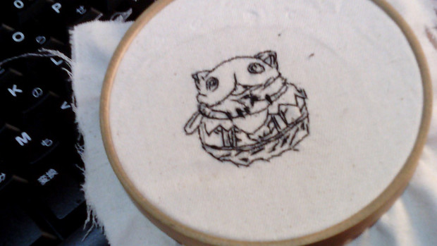 壺ミィーティ 刺繍 アウトラインs 刺繍卿 刺繍糸のハリー 白笛 さんのイラスト ニコニコ静画 イラスト