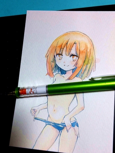 女の子の体がシャーペン付きで見えてたらエッチな気分になるかどうかを聞いてるんだよ Syumi さんのイラスト ニコニコ静画 イラスト