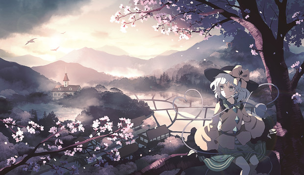 春の山景 ぢせ さんのイラスト ニコニコ静画 イラスト