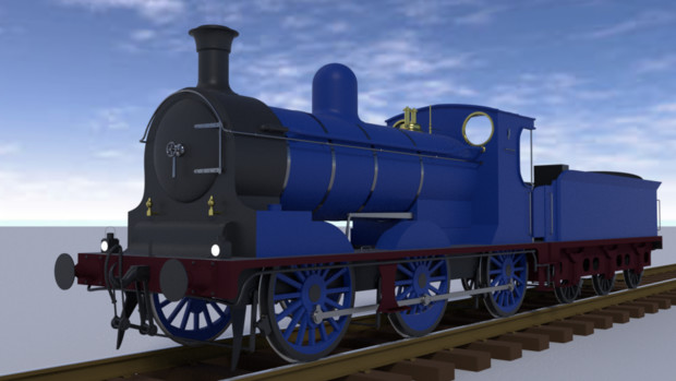 Blender カレドニアン鉄道 812 Class 蒸気機関車 くらす さんのイラスト ニコニコ静画 イラスト