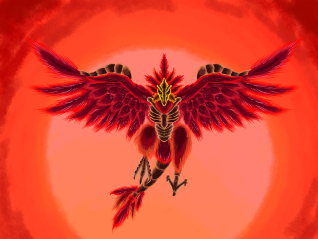 緋色の鳥 イラスト