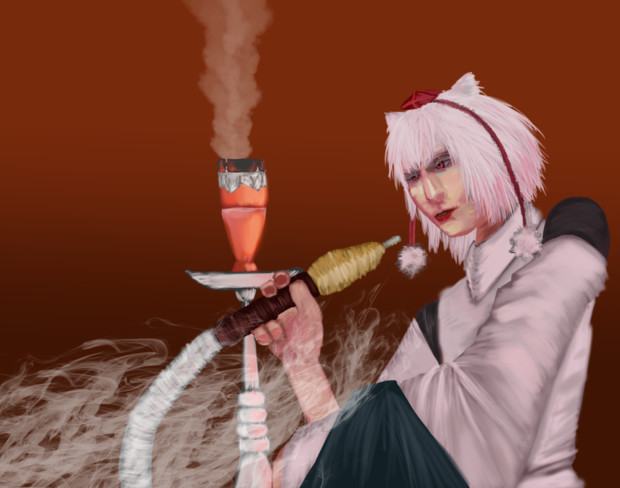 椛と水煙草 ハハクチクー さんのイラスト ニコニコ静画 イラスト