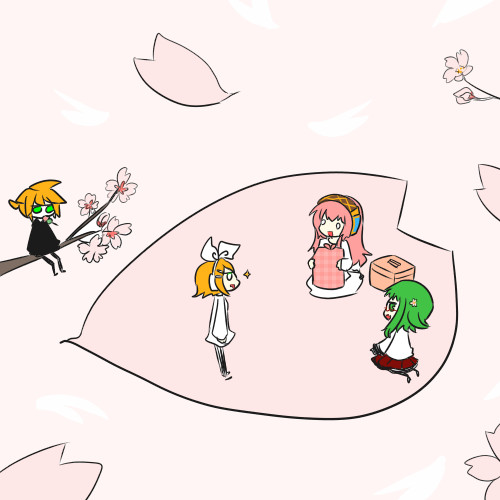おはなみしたりするリン Nanaknomonme さんのイラスト ニコニコ静画 イラスト