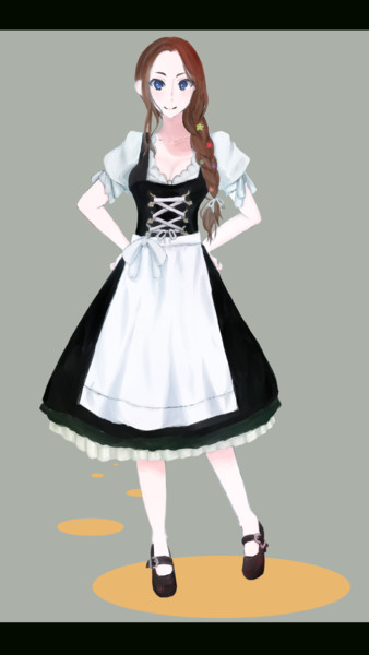 ディアンドル配信娘 紫村彰 さんのイラスト ニコニコ静画 イラスト