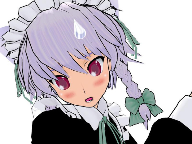 ねこさくやさん 祝 十六夜咲夜ｖｅｒ1 2配布 かなみ さんのイラスト ニコニコ静画 イラスト