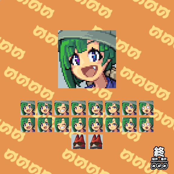 ともえちゃんドット絵顔グラ Rm さんのイラスト ニコニコ静画 イラスト
