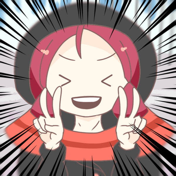 12.1話のりく姉がダブルピース決めました