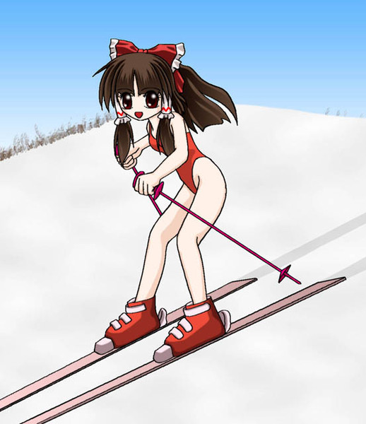 水着すきーな霊夢さん よっち さんのイラスト ニコニコ静画 イラスト