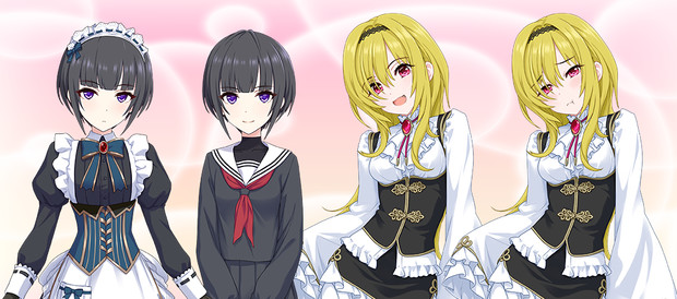 黒崎ちとせ＆白雪千夜立ち絵 / sirop(シロP） さんのイラスト