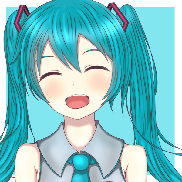 笑顔ミク 霖雨 さんのイラスト ニコニコ静画 イラスト