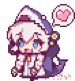 走るさめぱーかーあかりちゃん